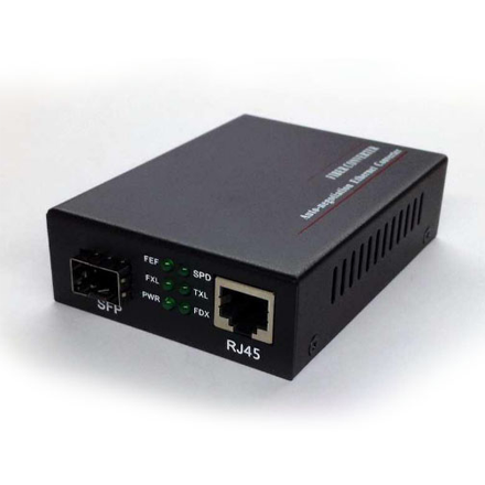 10/100/1000M SFP Fiber Optical Media Converter(w/o SFP module)